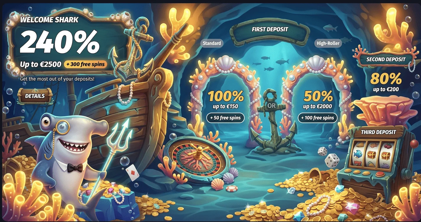 Winshark Online Casino Deutschland Homepage Spielauswahl Bild